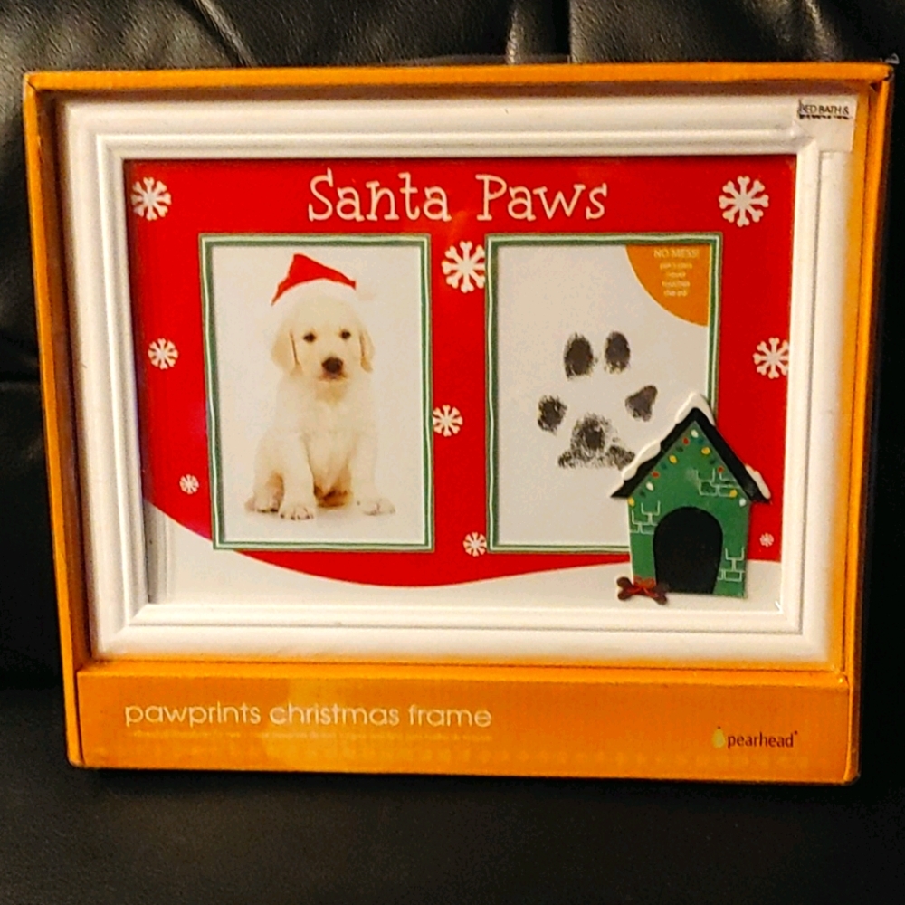 BOGO🌺NEW🌺Santa 🐾 Paws Pawprints Christmas Frame
